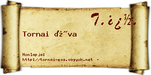 Tornai Éva névjegykártya
