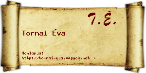 Tornai Éva névjegykártya