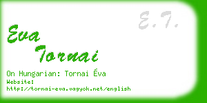 eva tornai business card